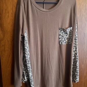 Zenana Outfitters Brown Top